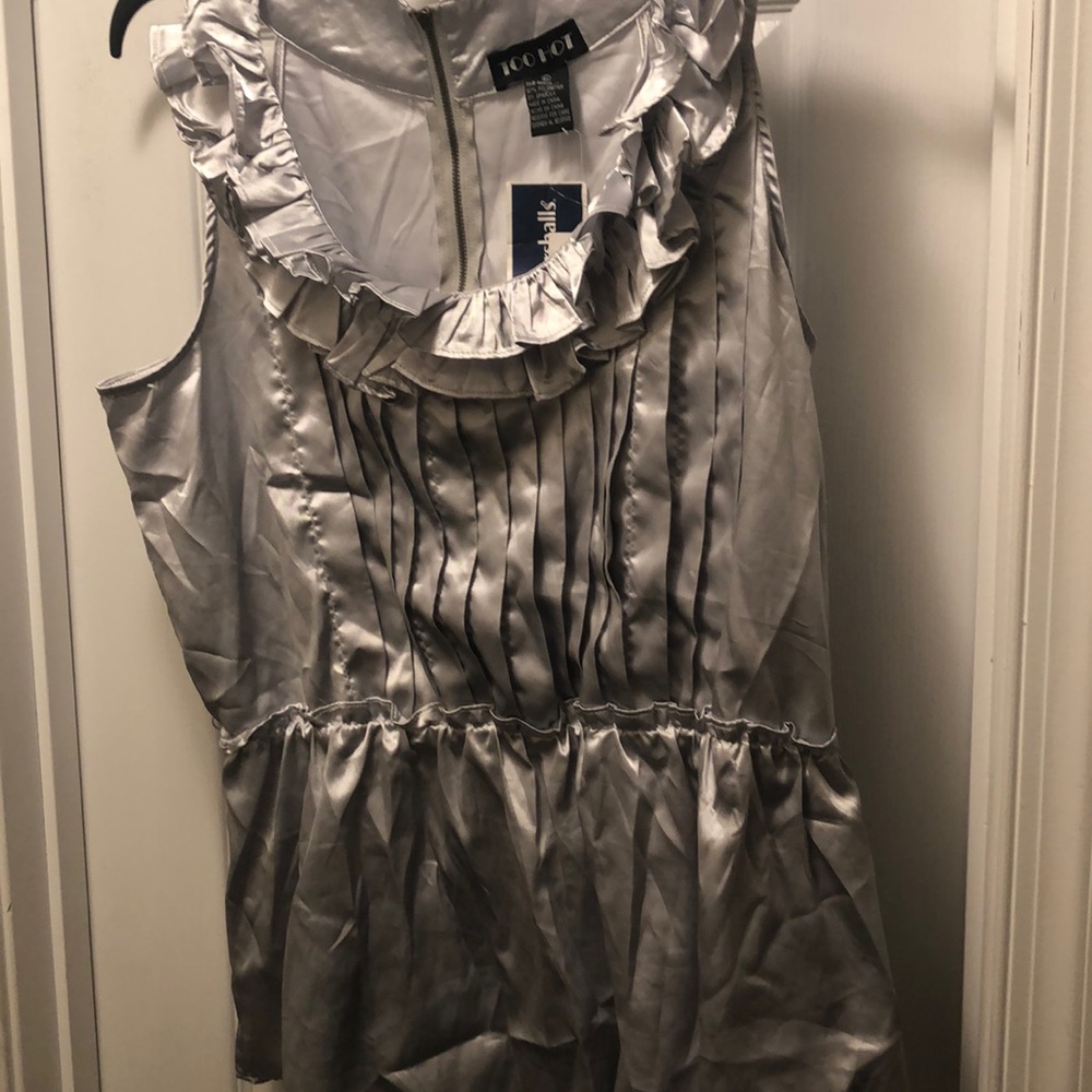 Silver blouse